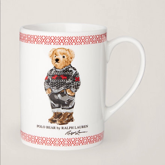 New in Box. Polo Ralph Lauren Bear Mug Holiday - Picture 10 of 12